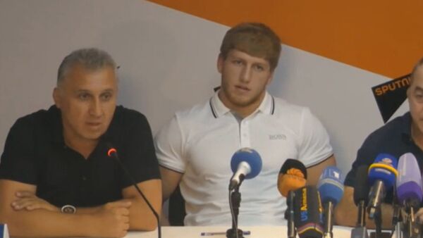 Спутник_LIVE: Пресс-конференция сборной Армении по греко-римской борьбе, вернувшейся с Рио - Sputnik Արմենիա