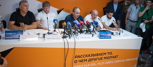 Пресс-конференция сборной Армении по греко-римской борьбе Пресс-конференция сборной Армении по греко-римской борьбе - Sputnik Արմենիա