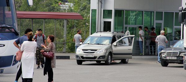 Армяно-грузинская граница. КПП Баграташен - Sputnik Армения