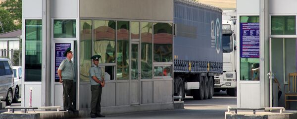 Армяно-грузинская граница. КПП Баграташен-Садахло Армяно-грузинская граница. КПП Баграташен-Садахло - Sputnik Արմենիա