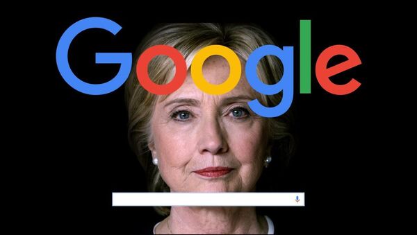 Надпись Google на портрете Хиллари Клинтон - Sputnik Արմենիա