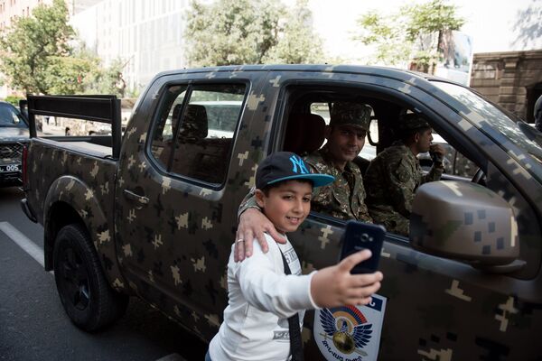 Репетиция парада к 25-й годовщине независимости Армении Репетиция парада к 25-й годовщине независимости Армении - Sputnik Արմենիա