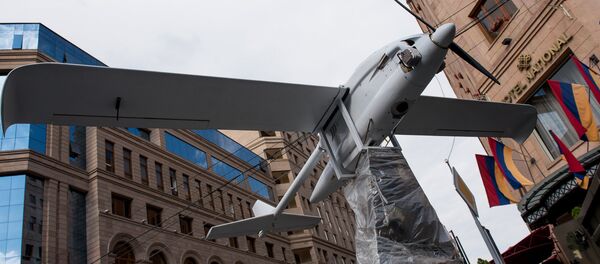 Репетиция парада к 25-й годовщине независимости Армении. Армянский беспилотник Репетиция парада к 25-й годовщине независимости Армении. Армянский беспилотник - Sputnik Армения