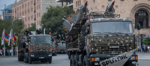 Репетиция парада к 25-й годовщине независимости Армении Репетиция парада к 25-й годовщине независимости Армении - Sputnik Армения