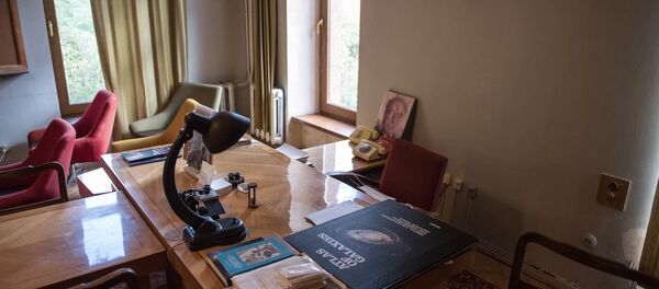 Այս սենյակը Համբարձումյանի անձնական աշխատասենյակն էր, որտեղ նա աշխատել է Բյուրականում անցկացրած իր ողջ կյանքը: Հենց այստեղ են ծնվել աստղաֆիզիկոսի նոր գաղափարները, այստեղ էր իրականացնում հայ աստղագետն իր ստեղծագործական աշխատանքը: Համբարձումյանը չափազանց աշխատասեր էր: Այս սենյակը Համբարձումյանի անձնական աշխատասենյակն էր, որտեղ նա աշխատել է Բյուրականում անցկացրած իր ողջ կյանքը: Հենց այստեղ են ծնվել աստղաֆիզիկոսի նոր գաղափարները, այստեղ էր իրականացնում հայ աստղագետն իր ստեղծագործական աշխատանքը: Համբարձումյանը չափազանց աշխատասեր էր: - Sputnik Արմենիա