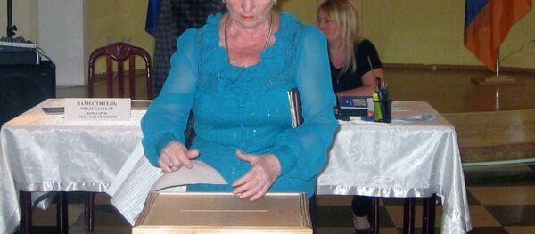 Голосование в Государственную Думу в Армсняком городе Гюмри в военной базе ЮВО Голосование в Государственную Думу в Армсняком городе Гюмри в военной базе ЮВО - Sputnik Армения