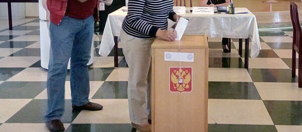 Голосование в Государственную Думу в Армсняком городе Гюмри в военной базе ЮВО Голосование в Государственную Думу в Армсняком городе Гюмри в военной базе ЮВО - Sputnik Армения