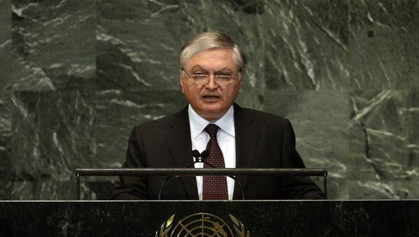 Эдвард Налбандян в ООН. 2012 год - Sputnik Армения