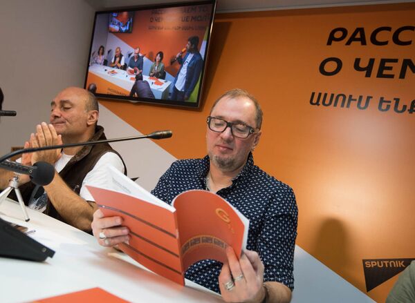 Пресс-коференция участников фестиваля Литературный ковчег. Вадим Месяц Пресс-коференция участников фестиваля Литературный ковчег. Вадим Месяц - Sputnik Армения