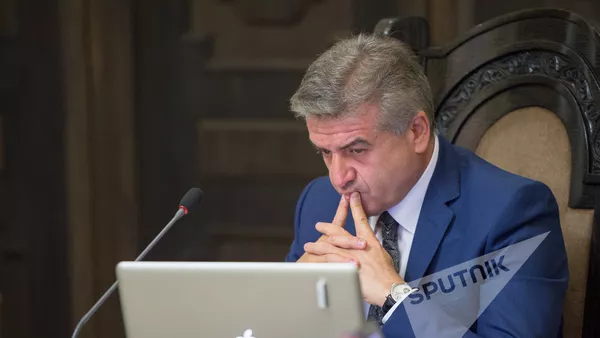 Заседание правительства. Карен Карапетян - Sputnik Армения