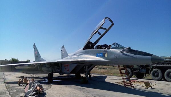 Российский самолет МИГ-29 в авиабазе Эребуни - Sputnik Արմենիա