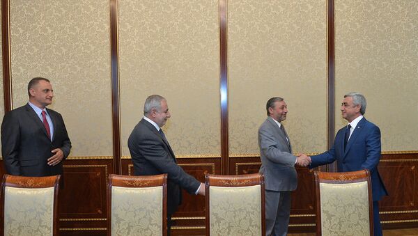 президент Серж Саргсян встретился с представителями АОД - Sputnik Армения