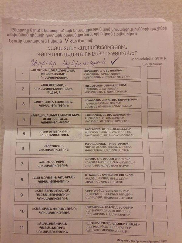 Выборы в Гюмри Выборы в Гюмри - Sputnik Արմենիա