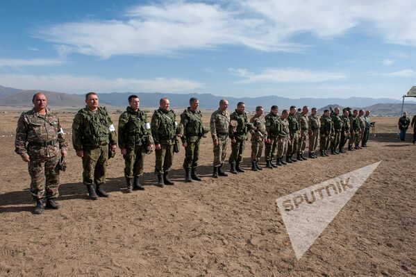 Совместные батальонные тактические учения военнослужащих российской военной базы ЮВО и военнослужащих ВС МО РА - Sputnik Армения