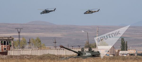 Совместные батальонные тактические учения военнослужащих российской военной базы ЮВО и военнослужащих ВС МО РА - Sputnik Армения