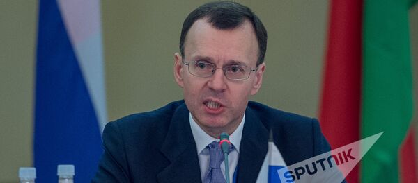 17 заседание Комиссии государств – участников СНГ по использованию атомной энергии в мирных целях в Ереване. Николай Спасский 17 заседание Комиссии государств – участников СНГ по использованию атомной энергии в мирных целях в Ереване. Николай Спасский - Sputnik Армения