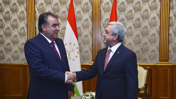 Президенты Армении и Таджикистана - Sputnik Արմենիա