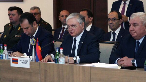 Совместное заседание СМИД, СМО и КССБ ОДКБ в Ереване. Эдвард Налбандян - Sputnik Армения