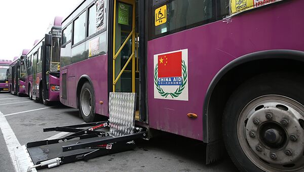 Пять новых автобусов, приспособленных для людей с ограниченными способностями - Sputnik Армения
