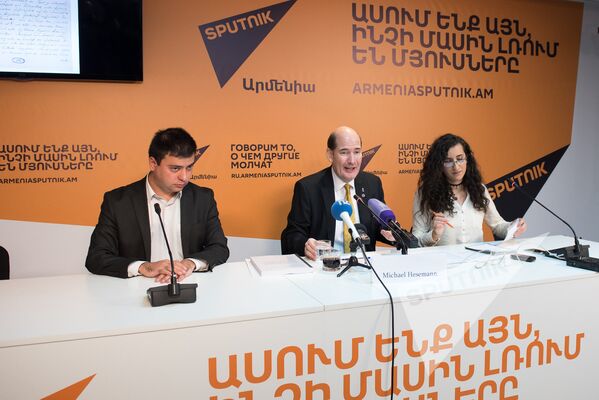 Майкл Хесеман. Пресс-конференция в Sputnik Армения - Sputnik Армения