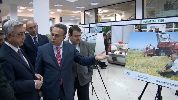 Президент Армеии посетил специализированную выставку АРМПРОДЭКСПО - Sputnik Армения
