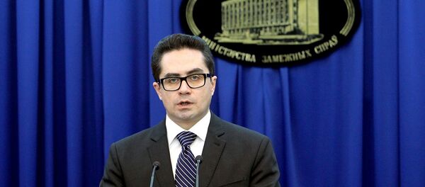 Пресс-секретарь МИД Беларуси Дмитрий Мирончик Пресс-секретарь МИД Беларуси Дмитрий Мирончик - Sputnik Արմենիա