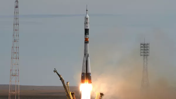 Старт космического корабля Союз ТМА-18М с экипажем 45/46-й длительной экспедиции на МКС Старт космического корабля Союз ТМА-18М с экипажем 45/46-й длительной экспедиции на МКС - Sputnik Армения