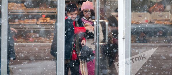 В Ереване пошел первый снег, 2016г. В Ереване пошел первый снег, 2016г. - Sputnik Արմենիա