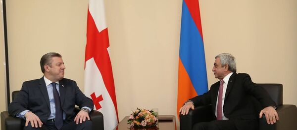 Георгий Квирикашвили и Серж Саргсян Георгий Квирикашвили и Серж Саргсян - Sputnik Արմենիա