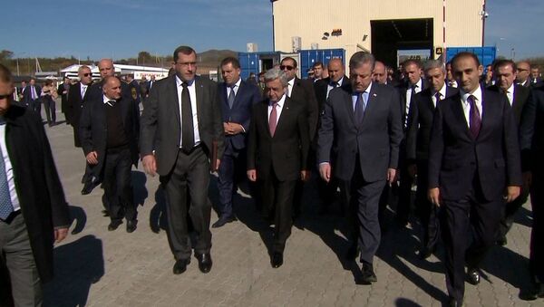 ՀՀ նախագահն ու Վրաստանի վարչապետը մասնակցել են Բագրատաշենի սահմանային անցման կետի բացման արարողությանը - Sputnik Արմենիա