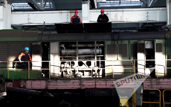 ЗАО Южно-кавказская железная дорога сдала в эксплуатацию электропоезд типа - Sputnik Армения