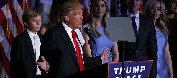 Дональд Трамп после победы на выборах президента США Дональд Трамп после победы на выборах президента США - Sputnik Армения