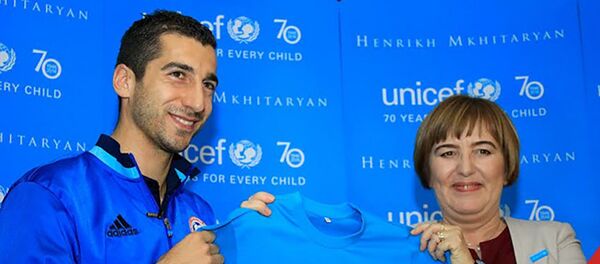 Генрих Мхитарян стал послом доброй воли ЮНИСЕФ в Армении - Sputnik Արմենիա