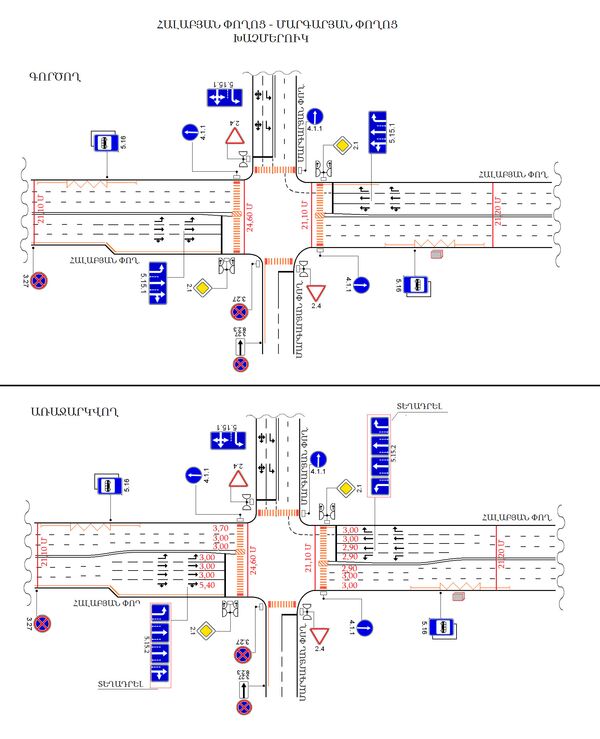 Полиция Армении предлагает внести изменения на перекрестке улиц Алабяна и Маргаряна Полиция Армении предлагает внести изменения на перекрестке улиц Алабяна и Маргаряна - Sputnik Արմենիա