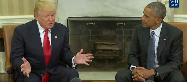 СПУТНИК_Барак Обама и Дональд Трамп об итогах их встречи в Белом доме СПУТНИК_Барак Обама и Дональд Трамп об итогах их встречи в Белом доме - Sputnik Армения