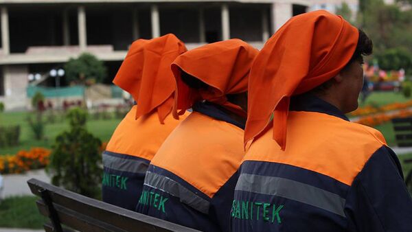 Работники компании Санитек Работники компании Санитек - Sputnik Армения