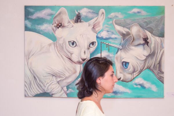 Выставка картин Анжелики Морозовой под названием Здесь был Дарвин Выставка картин Анжелики Морозовой под названием Здесь был Дарвин - Sputnik Армения