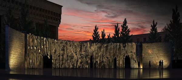 Монумент Стена скорби скульптора Георгия Франгуляна - Sputnik Армения