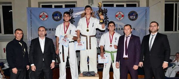 11-ое открытое первенство по Киокушинкай каратэ Армении 11-ое открытое первенство по Киокушинкай каратэ Армении - Sputnik Արմենիա