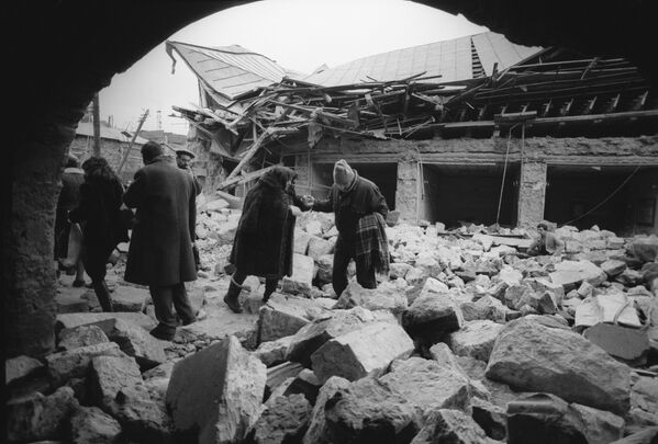 1988–ի ավերիչ երկրաշարժի հետևանքները. Սպիտակ - Sputnik Արմենիա