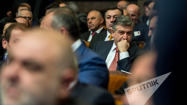Карен Карапетян на XVI съезде РПА - Sputnik Армения