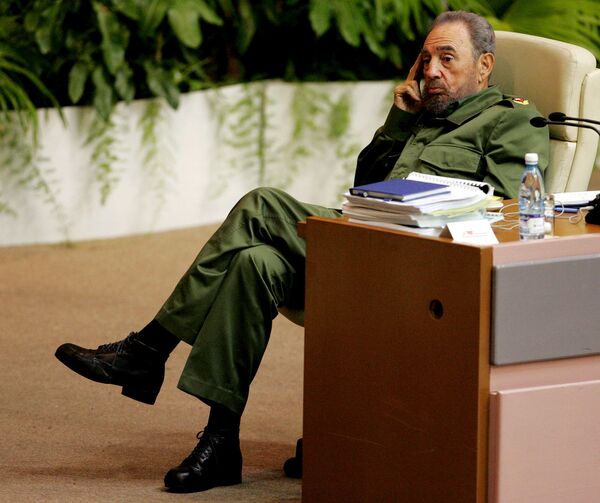 Фидель Кастро на конференции по вопросам терроризма. Куба, 2005г. - Sputnik Армения