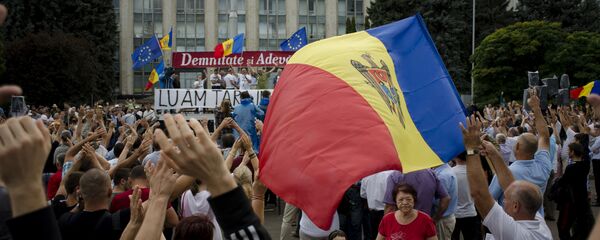 Акции протеста в Кишиневе Акции протеста в Кишиневе - Sputnik Армения