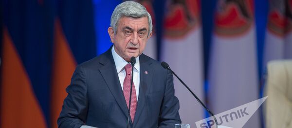 XVI съезд РПА. Выступление президента РА Сержа Саргсяна - Sputnik Армения