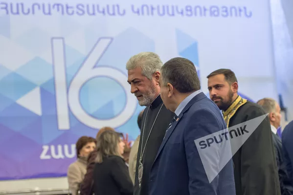 XVI съезд РПА. Архиепископ Навасард Кчоян XVI съезд РПА. Архиепископ Навасард Кчоян - Sputnik Армения