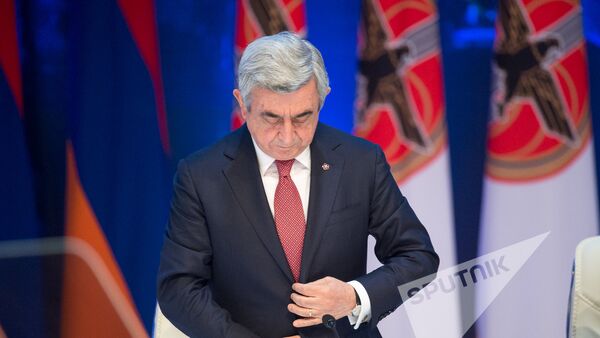 XVI съезд РПА. Президент Армении и РПА Серж Саргсян  - Sputnik Армения