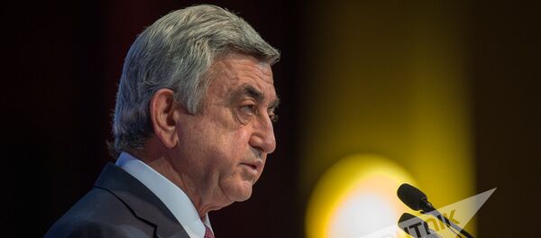 XVI съезд РПА. Президент Армении и РПА Серж Саргсян - Sputnik Армения