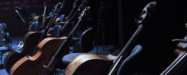 Музыкальные инструменты на сцене Музыкальные инструменты на сцене - Sputnik Արմենիա