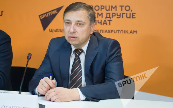 Генеральный директор авиакомпании Армения Роберт Оганесян Генеральный директор авиакомпании Армения Роберт Оганесян - Sputnik Армения