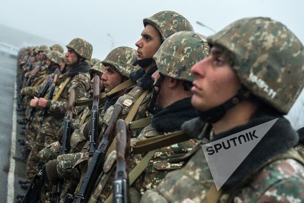 Военнослужащие одной из воинских частей Тавушской области Армении - Sputnik Армения